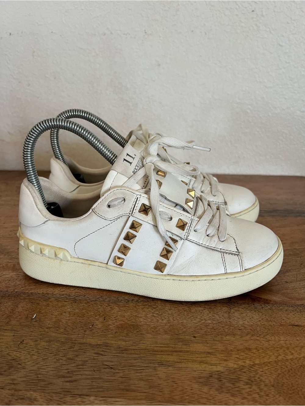 Valentino Garavani Women's Rockstud Untitled Low Top Sneakers Size 37